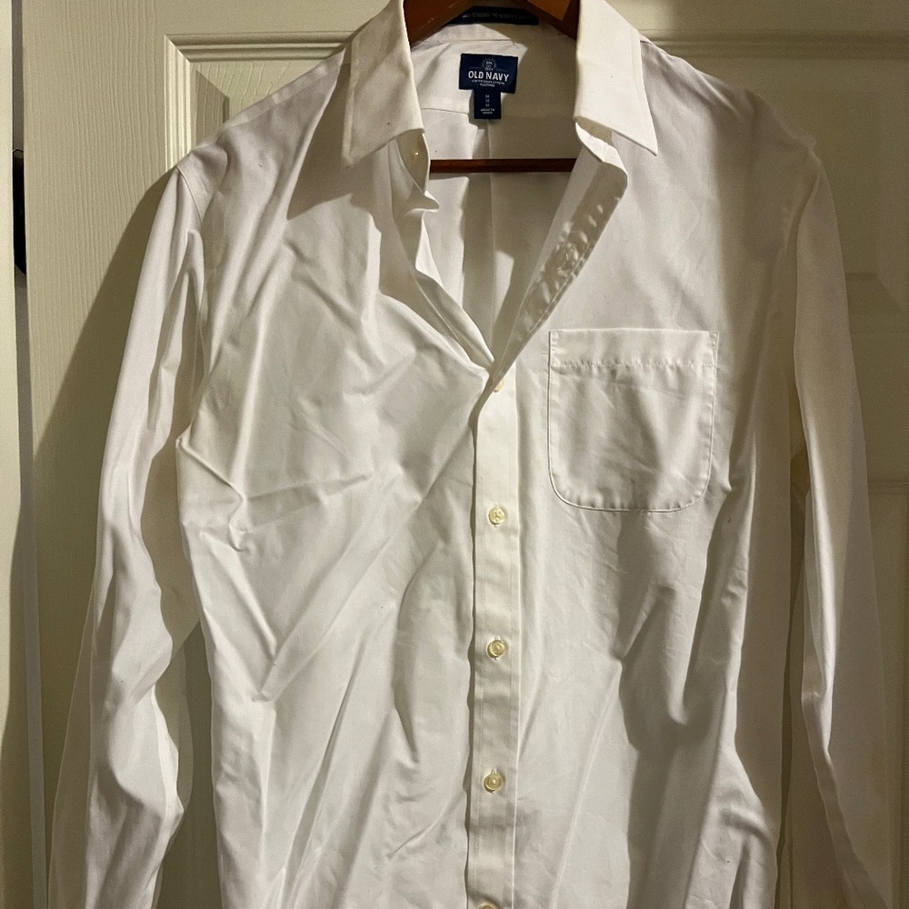 Boys White Button Down Dress Sbirt